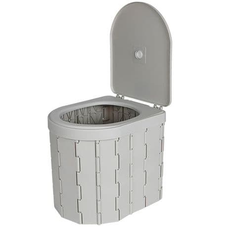 2 in 1 Portable Foldable Car Travel Toilet & Trash Can