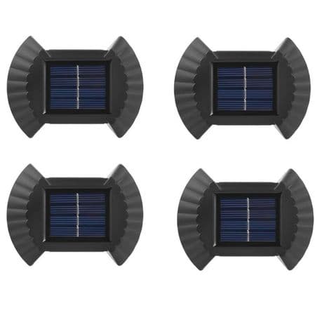 4 Pieces Solar Energy Wall Lamp