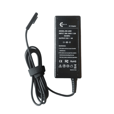 Comways - Replacement Charger For Microsoft Surface Book / Pro - 60W 15V 4A