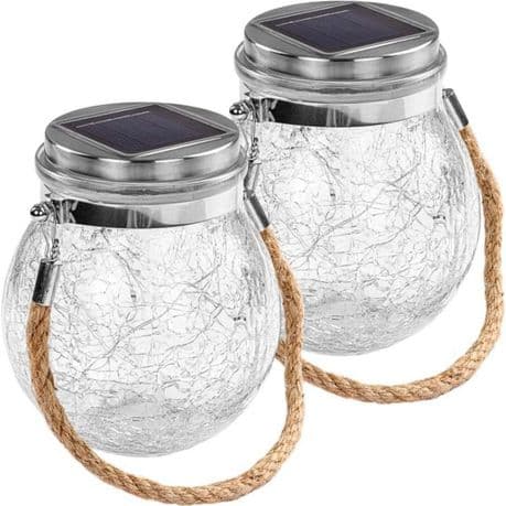 Crack Lamp Hanging Outdoor Garden for Path Lawn Decor - 2 Piece