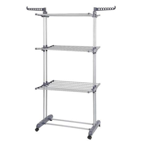 Home Laundry Standing Hanger Clothing Drying Rack Fold Away