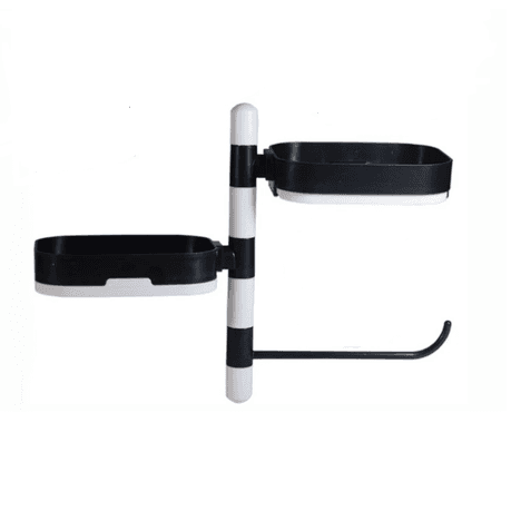 Multifunctional Rotating Soap Shelf- (Black & White)