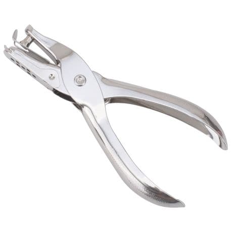 1 Hole Metal Plier Punch, 8 Sheets Silver variant image 1