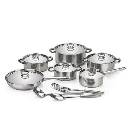 15 Piece Heavy Bottom Stainless Steel Cookware Set variant image 1