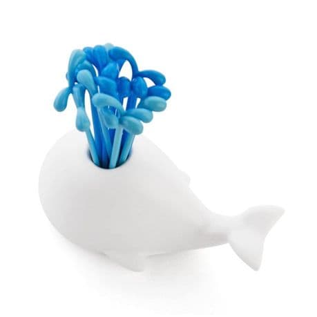 16 Pieces Cute White Whale Pick variant image 1