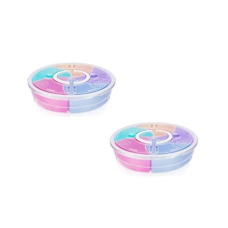 2 Pieces Divided Serving Tray with Lid variant image 1