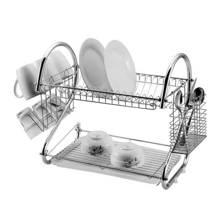 Dish Rack Double Layer - Silver variant image 1