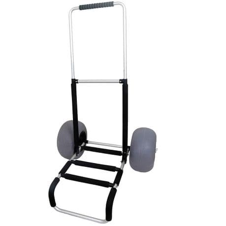 Foldable Beach Sand Cart Trolley with Large 12-inch Two Balloon Tires variant image 1