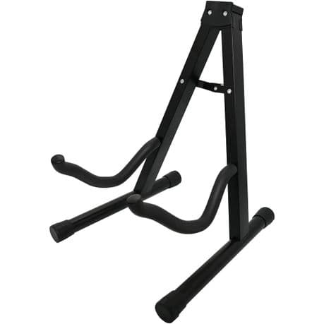 Folding Electric Acoustic Bass Guitar Stand Floor Rack Holder Black variant image 1