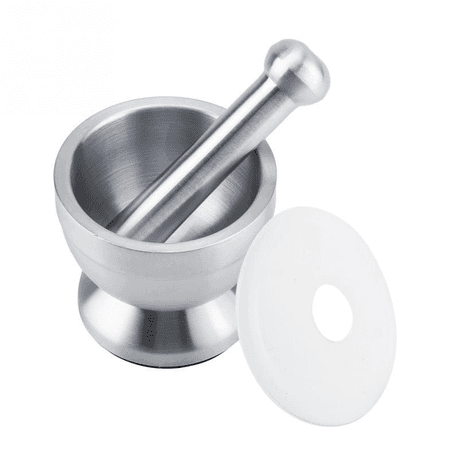 Kitchen Stainless Steel Garlic Food Mortar with Cover variant image 1