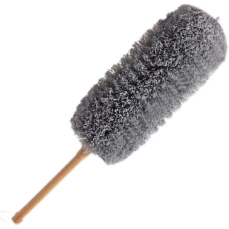 Microfiber Feather Duster Dusting Wand Cleaning Tool Bendable Head - Grey variant image 1