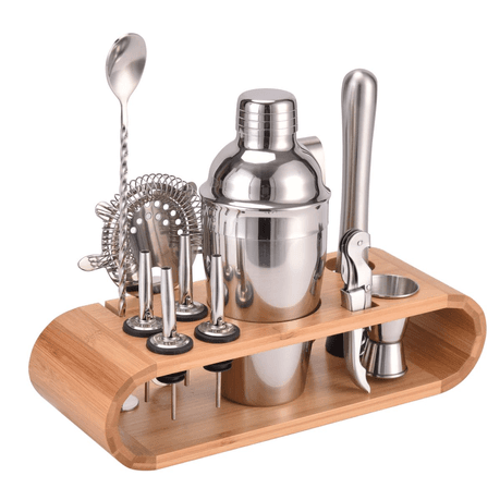 Ojees Homeware Stainless Steel Cocktail Shaker Kit 12 Piece Set variant image 1