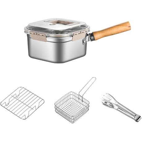 Ojees Multi-Function Stainless Steel Deep Fryer Pot Set -2.5L variant image 1