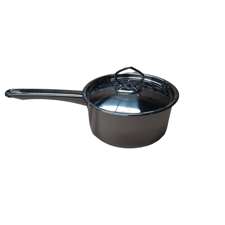 Saucepan Stainless Steel with Lid - 16 x 8.5cm variant image 1