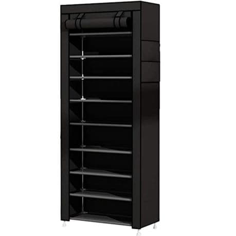 Shoe Rack Stand for Home Multipurpose Storage - black variant image 1